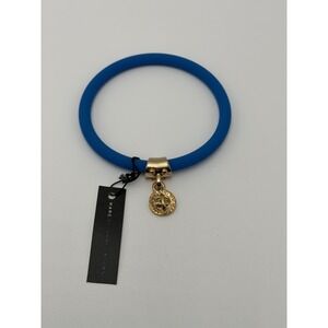 Marc By Marc Jacobs Electric Blue Lemonade Charm Silicone Rubber Bracelet NWT